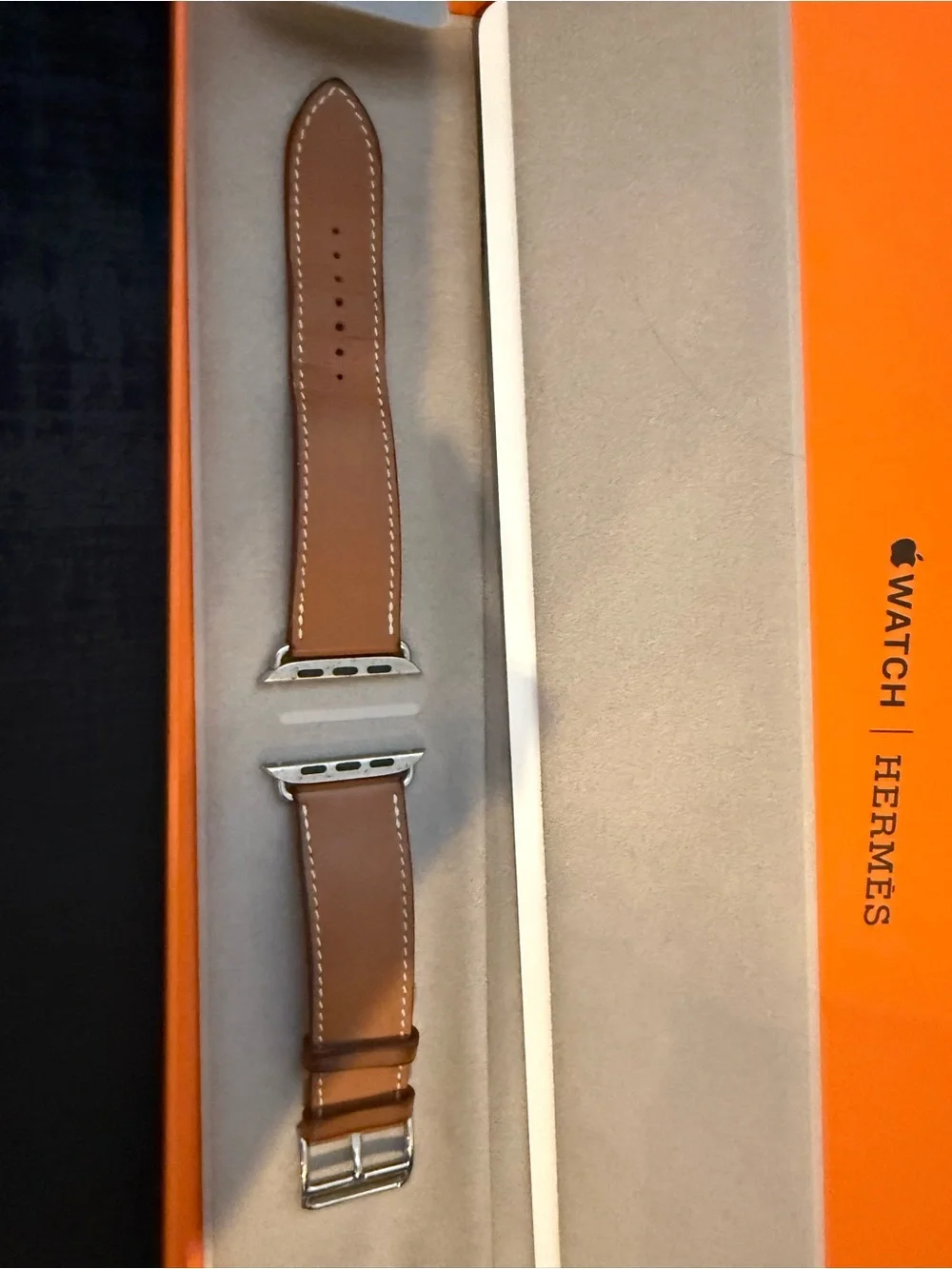 Hermès Orange Box with Black Logo